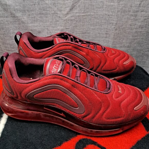 %Size 12 Men Nike Air Max 720 Night Maroon AO2924-601 Sneakers / A 27